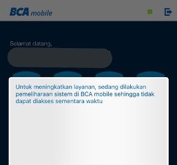 Heboh layanan Mobile Banking BCA mengalami gangguan alias error, Senin (1/8/2022) siang (foto/twitter)